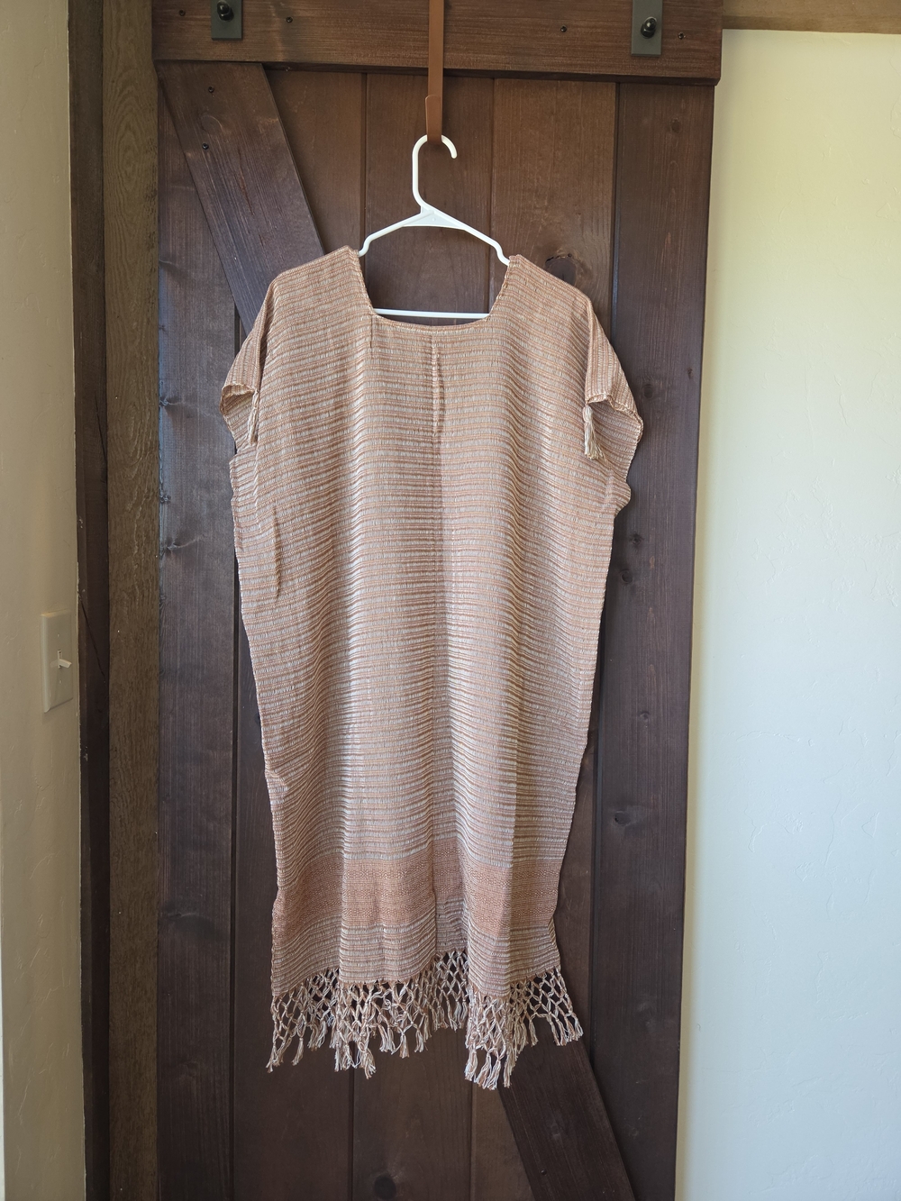 Boho Fringe Coverup Handmade In Mexico